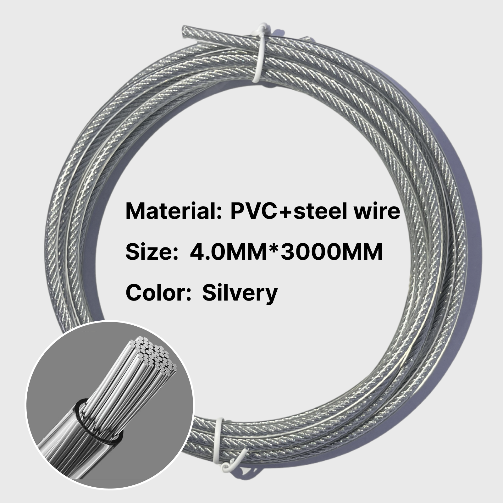 High-strength black PVC-coated - Skipping Rope Pvc avaliação e preço