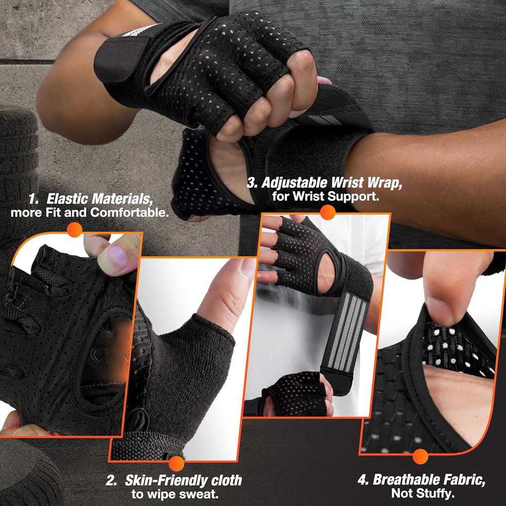 Fitness Gloves with Wrist Supp - Crossfit Gear For Women avaliação e preço