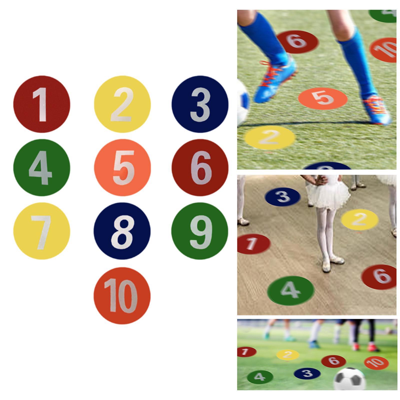 10x Numbered Floor Dots Marker - Speed Agility Dots avaliação e preço