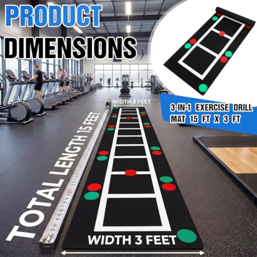 3-in-1 Agility Ladder Training - Speed Agility Dots avaliação e preço