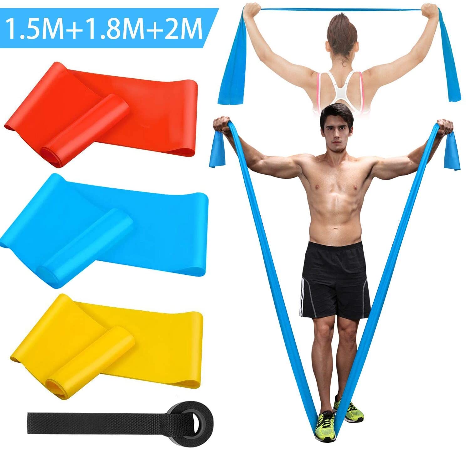 Elastic Fitness Bands 3Pcs Res - Crossfit Training Gear avaliação e preço