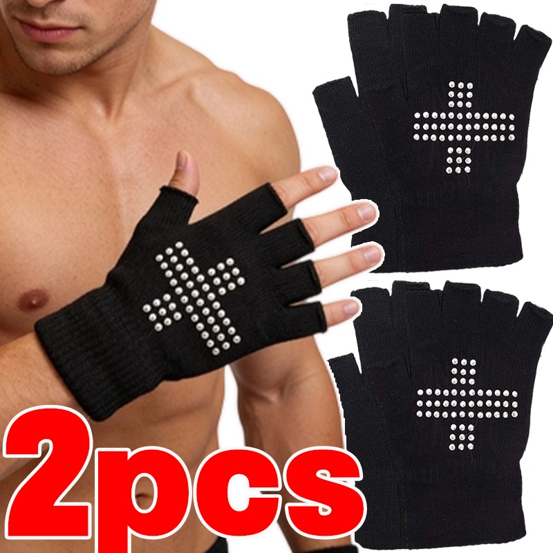 Half Finger Gloves Stretchy Li - Crossfit Gear For Women avaliação e preço