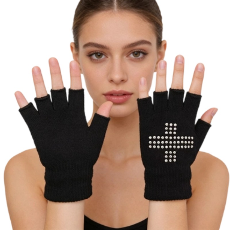 Half Finger Gloves Stretchy Li - Crossfit Gear For Women avaliação e preço