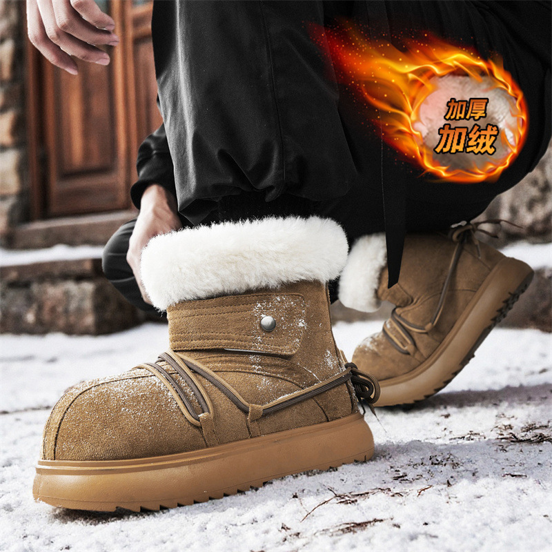 2025 New Winter Men Snow Boots - Crossfit Outdoor avaliação e preço