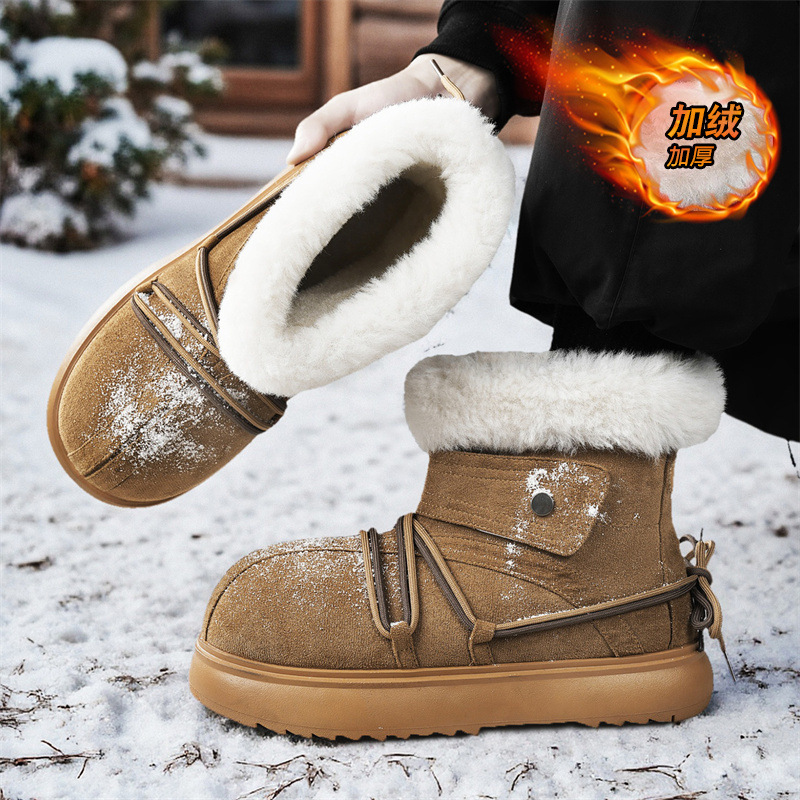 2025 New Winter Men Snow Boots - Crossfit Outdoor avaliação e preço