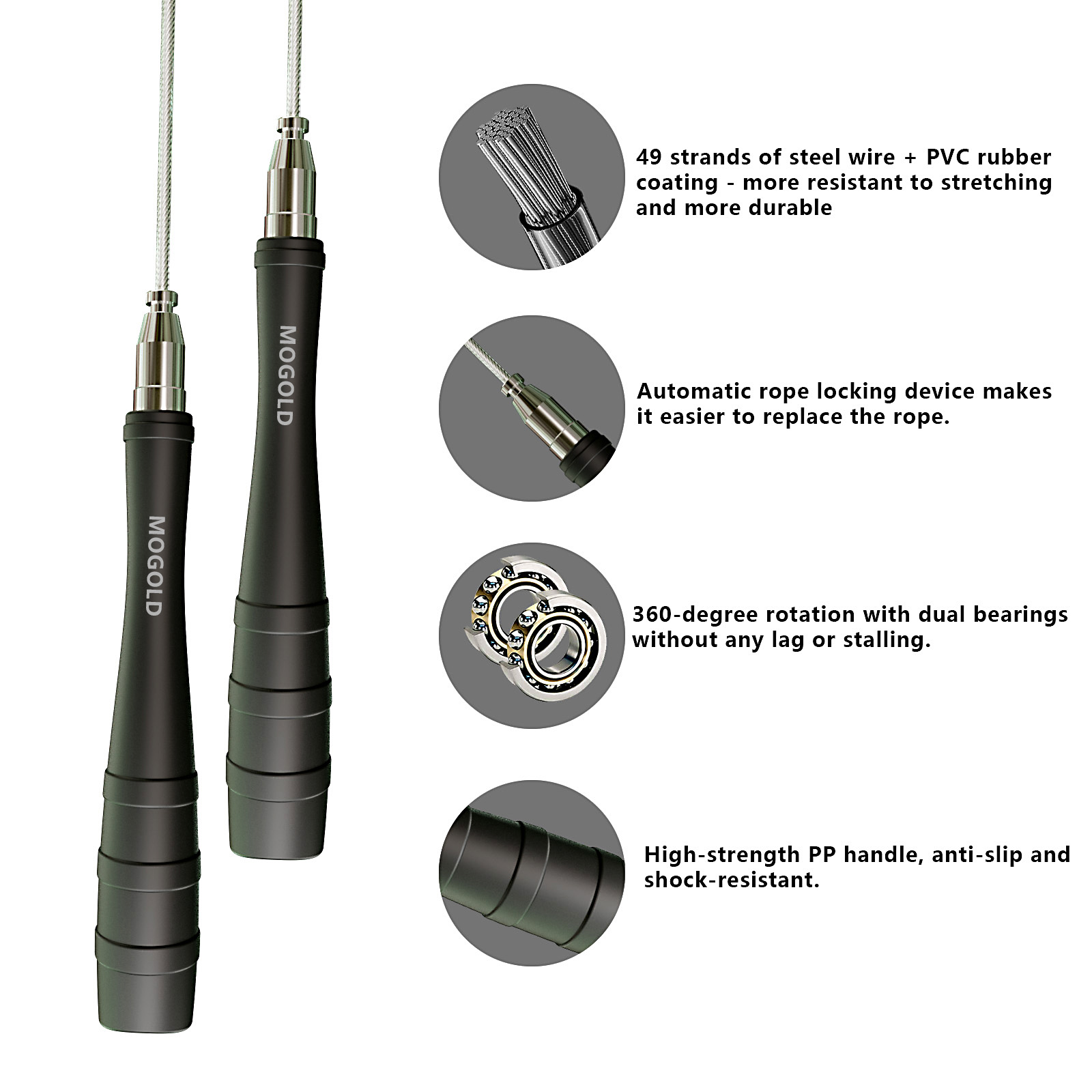 Fitness speed racing high-spee - Jump Rope Speed Bearing avaliação e preço