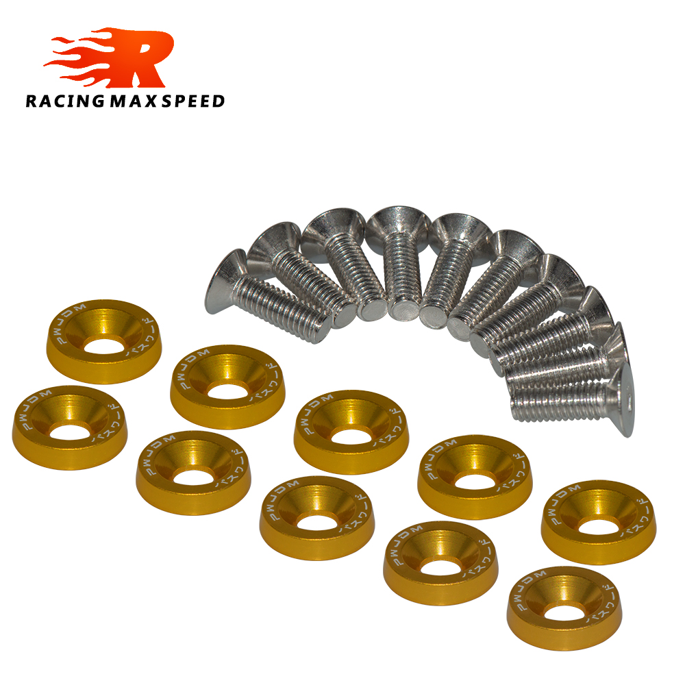 10PCS M6 JDM Car Modified Hex  - Bumper Plate 10Kg avaliação e preço