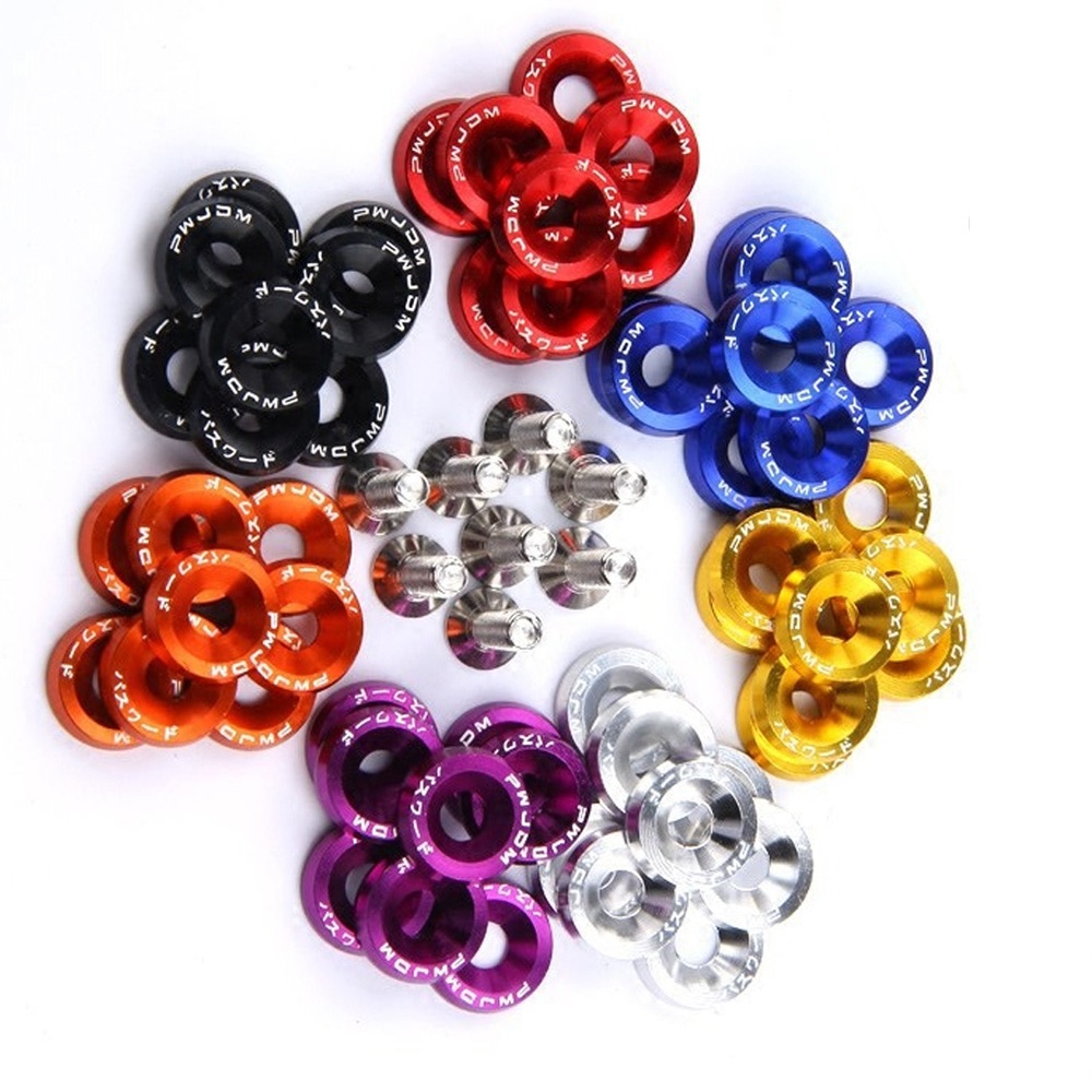 10PCS M6 JDM Car Modified Hex  - Bumper Plate 10Kg avaliação e preço