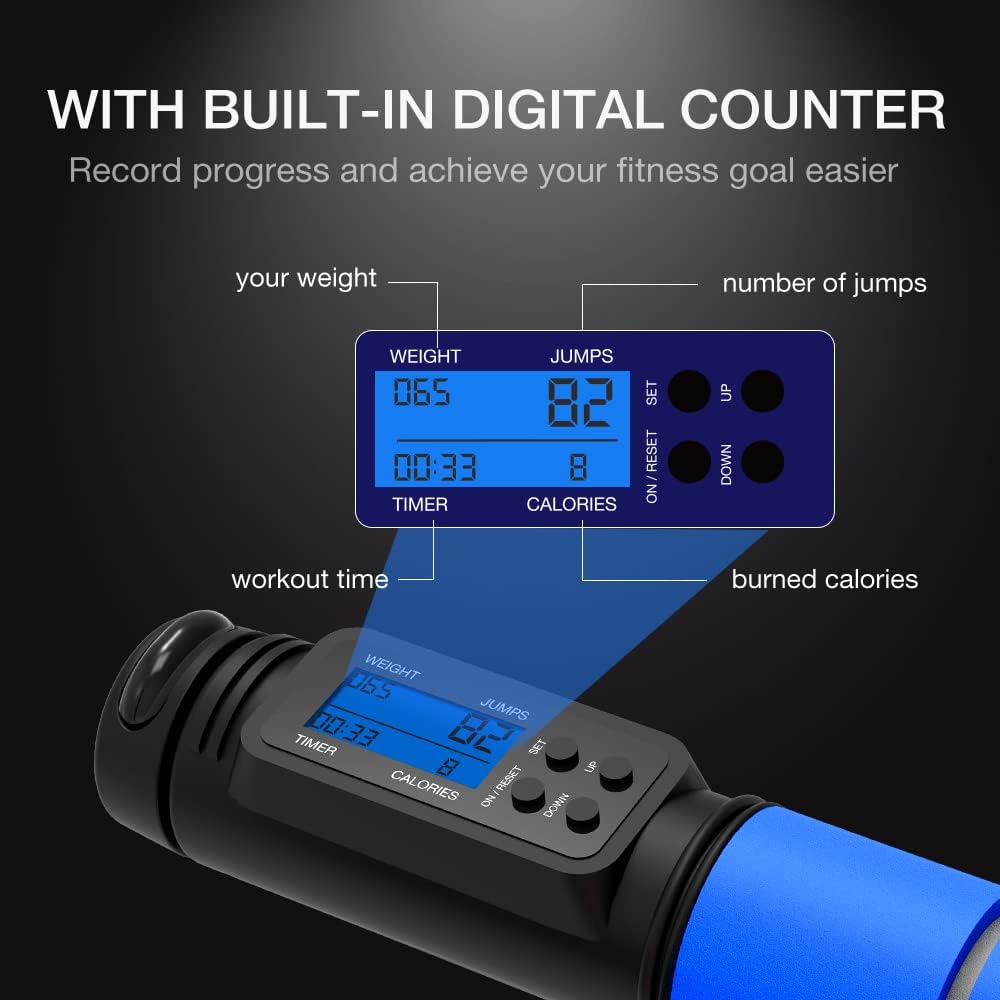 Adjustable Speed Jump Rope wit - Jump Rope Speed Bearing avaliação e preço