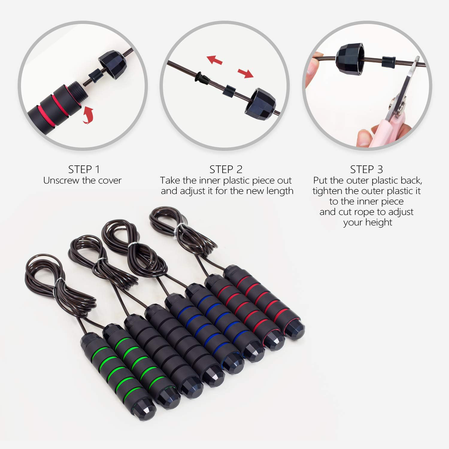 Jump Rope for Fitness,Speed Ju - Jump Rope Speed Bearing avaliação e preço