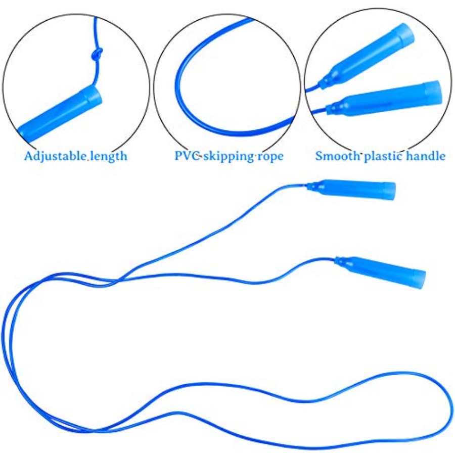 6 Pack Colorful Jump Rope Set  - Skipping Rope Pvc avaliação e preço