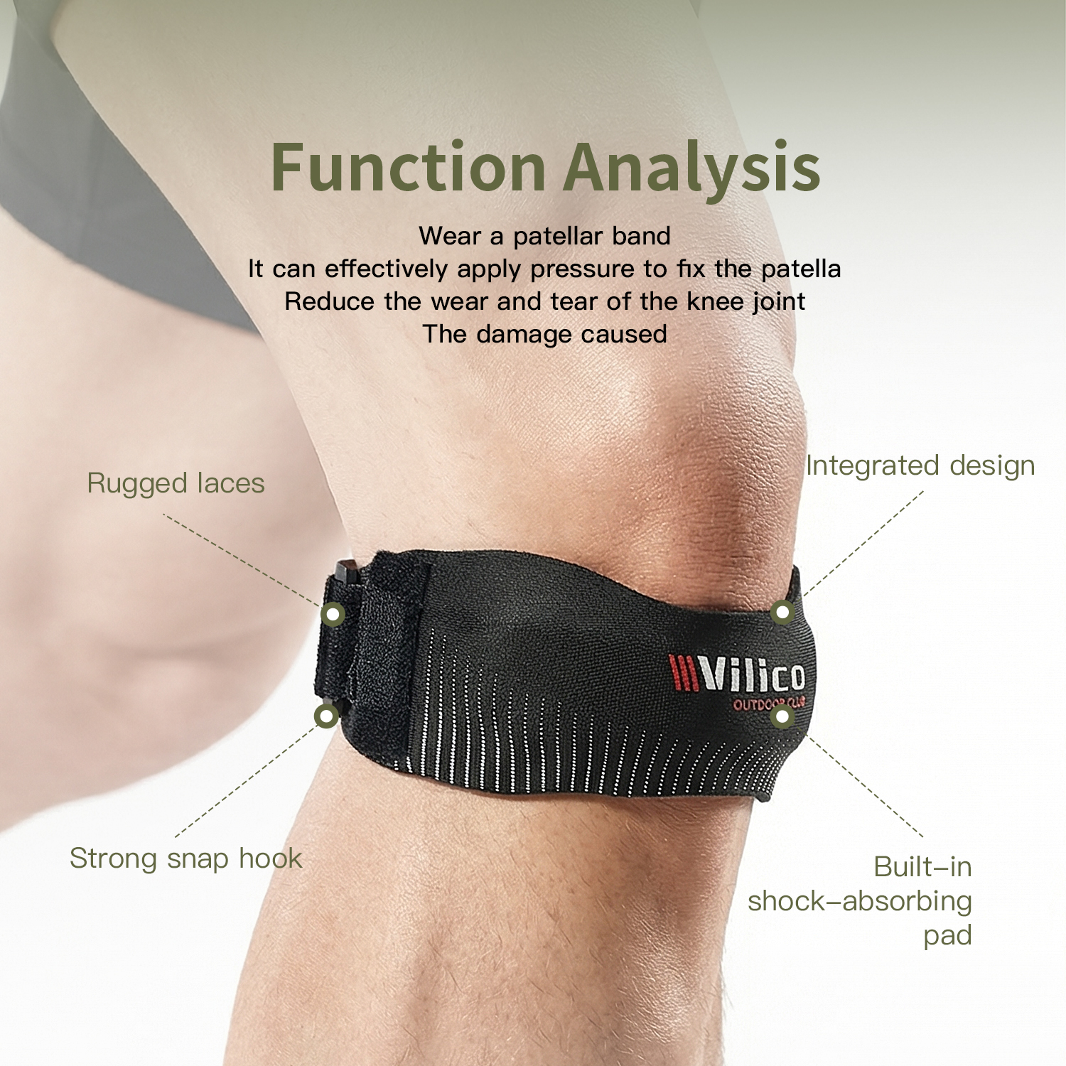1pc VILICO Patellar Strap, Kne - Knee Sleeve Pair avaliação e preço