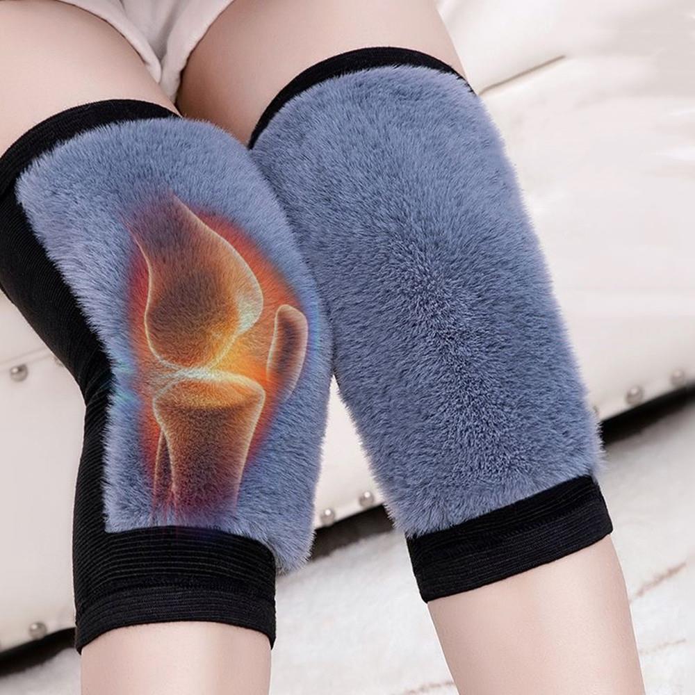 1 Pair Winter Warm Knee Pads R - Knee Sleeve Pair avaliação e preço