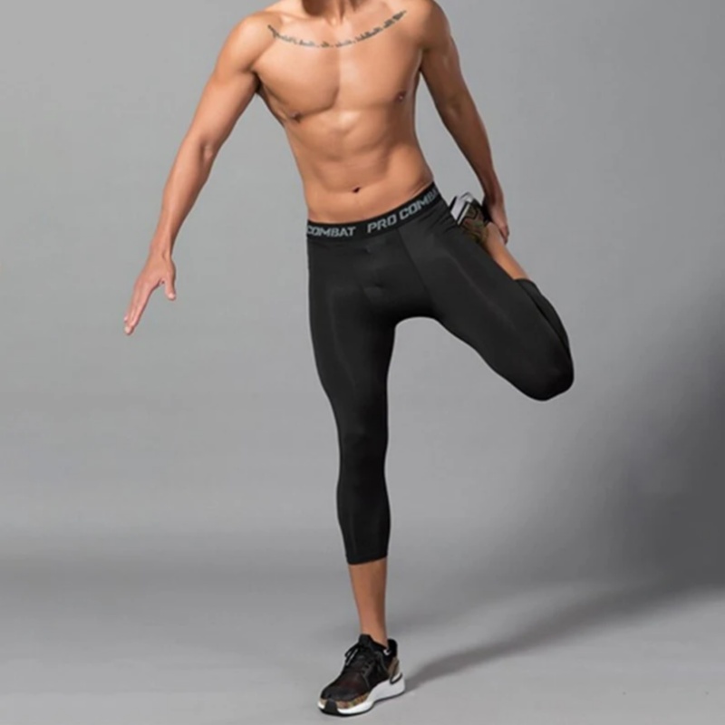 Men Running Leggings Quick Dry - Crossfit Ga avaliação e preço