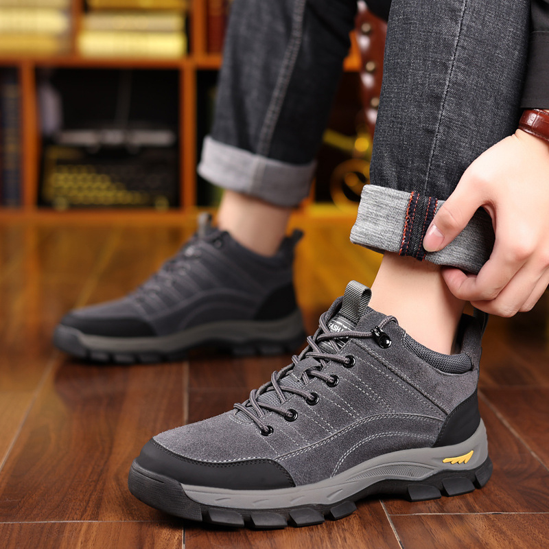 Men Winter Leather Shoes Warm  - Crossfit Outdoor avaliação e preço