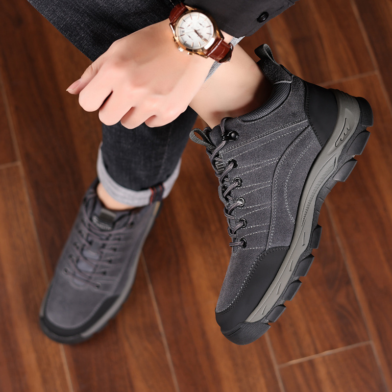Men Winter Leather Shoes Warm  - Crossfit Outdoor avaliação e preço