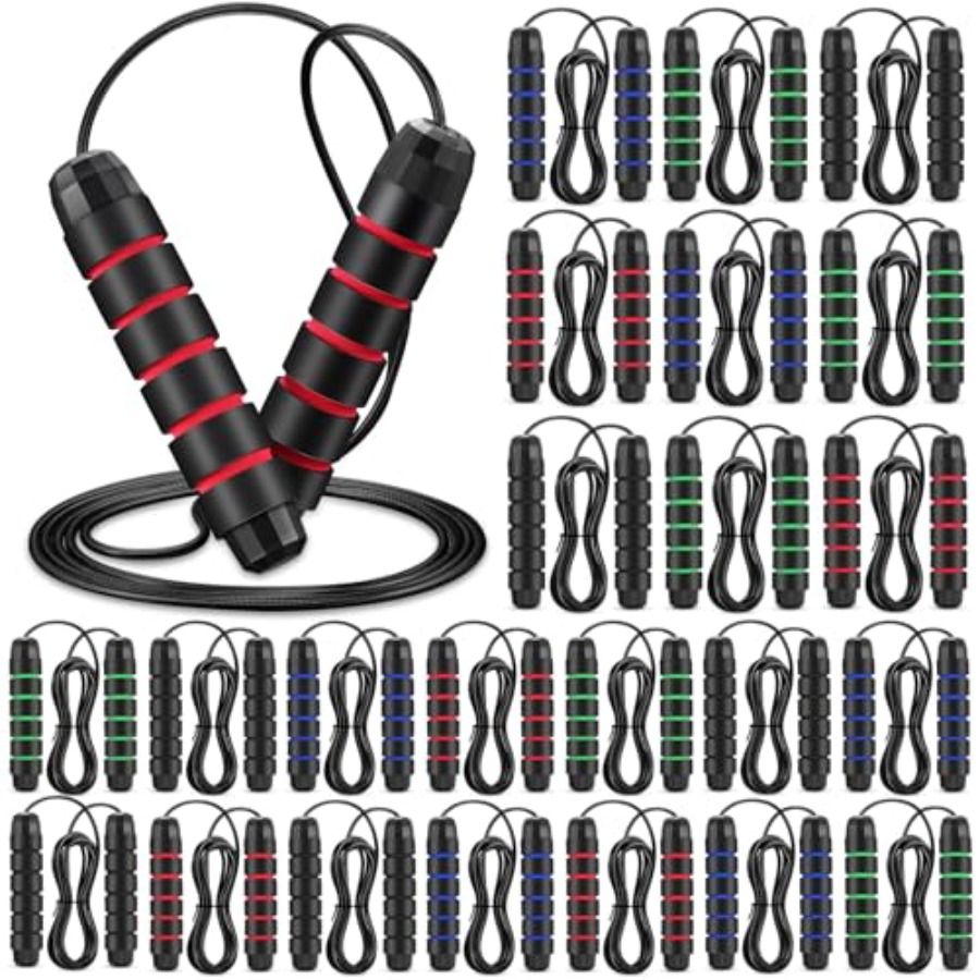 24 Pieces Jump Ropes for Fitne - Jump Rope Speed Bearing avaliação e preço