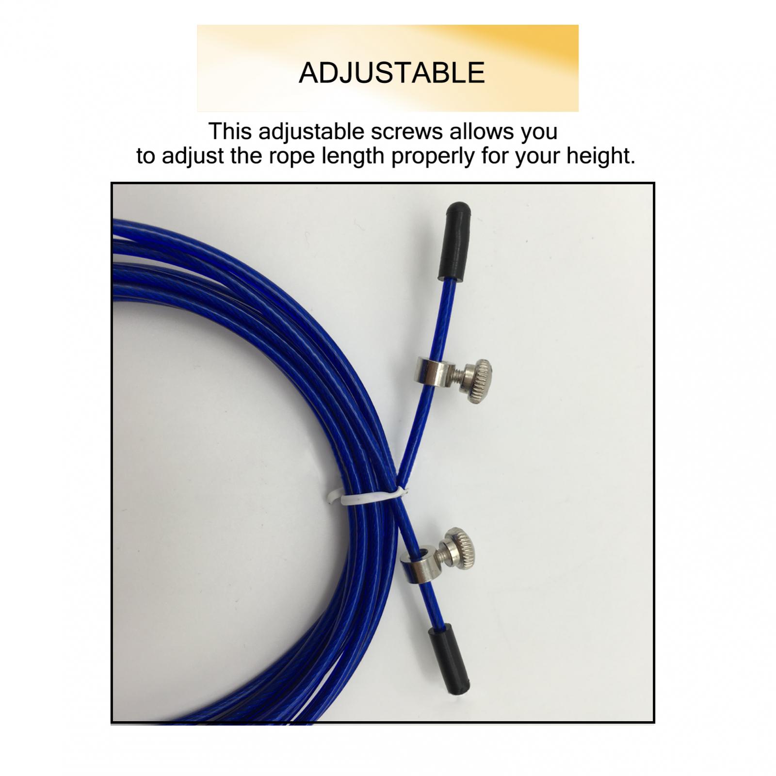 5 Sets Adjustable Steel PVC Sp - Skipping Rope Pvc avaliação e preço