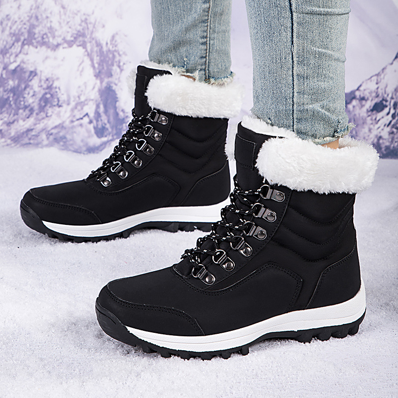 Thick-Soled Snow Boots For Men - Crossfit Outdoor avaliação e preço