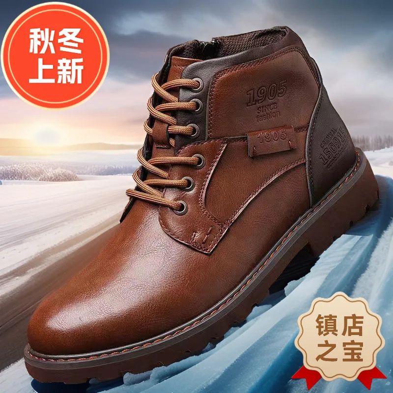 Handmade Men Boots Autumn Wint - Crossfit Outdoor avaliação e preço